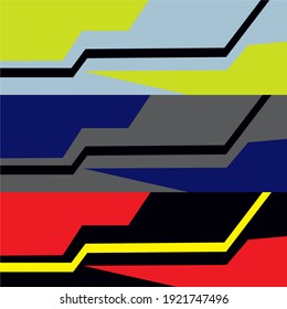 Car Decal Design Vector Graphic Abstract 