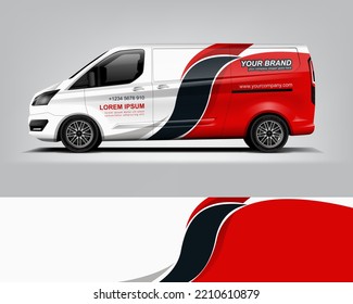 Car decal design vector. Graphic abstract stripe racing background kit designs for wrap vehicle, race car, rally, adventure and livery dekal