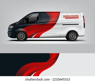 Vector de diseño de calcomanías de auto. Diseños gráficos abstractos de banda de fondo de carreras para envolver vehículos, autos de carreras, rally, aventura y livery dekal