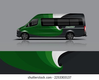 Car decal design vector. Graphic abstract stripe racing background kit designs for wrap vehicle, race car, rally, adventure and livery dekal