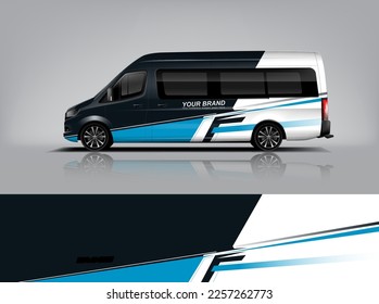Automobil-Dekorationsvektor. Grafikabstrakte, abstrakte Streifen-Rennhintergrund-Designs für Wrackfahrzeug, Rennwagen, Rallye, Abenteuer und Livery-Decal