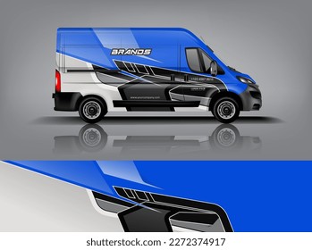 Car decal design vector. Graphic abstract stripe racing background kit designs for wrap vehicle, race car, rally, adventure and livery dekal a1