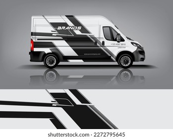 Automobil-Dekorationsvektor. Grafikabstraktes Design für abstrakte Streifen-Rennhintergrund-Designs für Wrackfahrzeug, Rennwagen, Rallye, Abenteuer und Livery-Decal a1