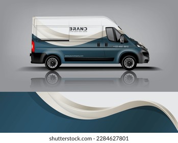 Car decal design vector. Graphic abstract stripe racing background kit designs for wrap vehicle, race car, rally, adventure and livery dekal a1