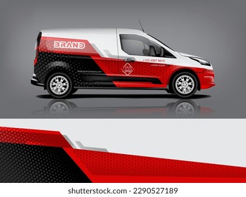 Vector de diseño de calcomanías de auto. Diseños gráficos abstractos de banda de fondo de carreras para envolver vehículos, autos de carreras, rally, aventura y livery dekal a1