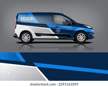 Vector de diseño de calcomanías de auto. Diseños gráficos abstractos de banda de fondo de carreras para envolver vehículos, autos de carreras, rally, aventura y livery dekal a1