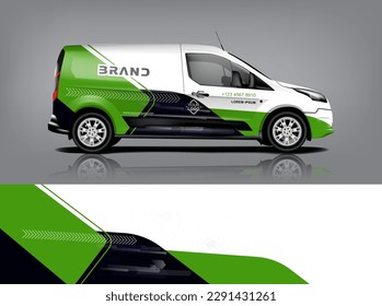 Vector de diseño de calcomanías de auto. Diseños gráficos abstractos de banda de fondo de carreras para envolver vehículos, autos de carreras, rally, aventura y livery dekal a1