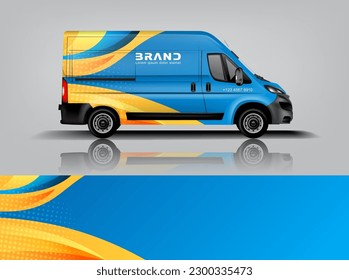 Car decal design vector. Graphic abstract stripe racing background kit designs for wrap vehicle, race car, rally, adventure and livery dekal a1