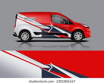 Automobil-Dekorationsvektor. Grafikabstraktes Design für abstrakte Streifen-Rennhintergrund-Designs für Wrackfahrzeug, Rennwagen, Rallye, Abenteuer und Livery-Decal a1
