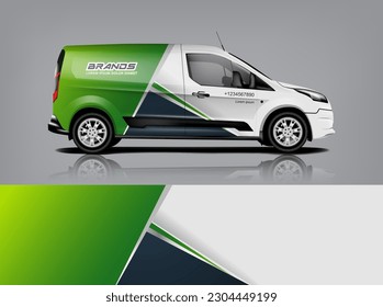 Car decal design vector. Graphic abstract stripe racing background kit designs for wrap vehicle, race car, rally, adventure and livery dekal a1