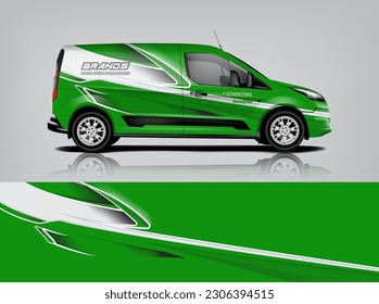 Vector de diseño de calcomanías de auto. Diseños gráficos abstractos de banda de fondo de carreras para envolver vehículos, autos de carreras, rally, aventura y livery dekal a1