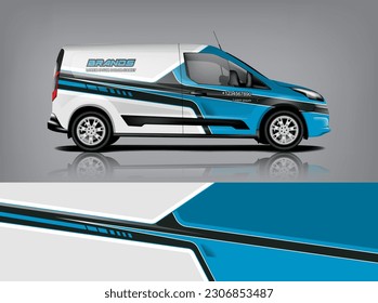 Vector de diseño de calcomanías de auto. Diseños gráficos abstractos de banda de fondo de carreras para envolver vehículos, autos de carreras, rally, aventura y livery dekal a1