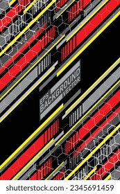Car decal design vector. Graphic abstract stripe racing background kit designs for wrap vehicle, race car, rally, adventure and livery