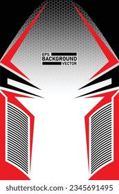 Vector de diseño de calcomanías de auto. Diseños gráficos abstractos de banda de fondo de carreras para envolver vehículos, carreras de coches, rally, aventura y livery