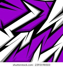 Car decal design vector. Graphic abstract stripe racing background kit designs for wrap vehicle, race car, rally, adventure and livery
