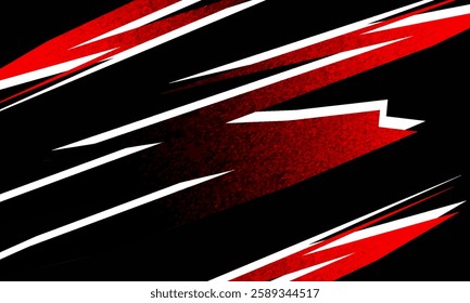 Car decal design vector. Graphic abstract stripe racing background kit designs for wrap vehicle, race car, rally, adventure and livery