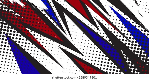 Car decal design vector. Graphic abstract stripe racing background kit designs for wrap vehicle, race car, rally, adventure and livery