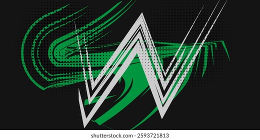 Car decal design vector. Graphic abstract stripe racing background kit designs for wrap vehicle, race car, rally, adventure and livery