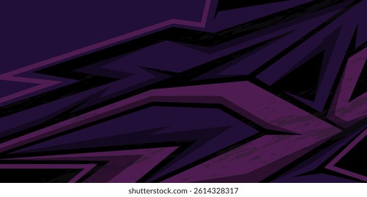 Car decal design vector. Graphic abstract stripe racing background kit designs for wrap vehicle, race car, rally, adventure and livery