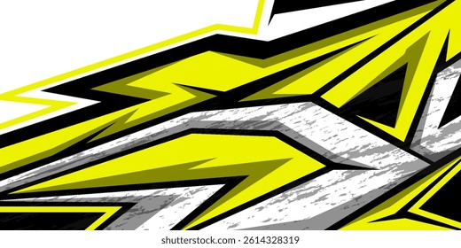 Car decal design vector. Graphic abstract stripe racing background kit designs for wrap vehicle, race car, rally, adventure and livery