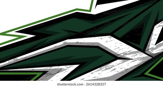 Car decal design vector. Graphic abstract stripe racing background kit designs for wrap vehicle, race car, rally, adventure and livery