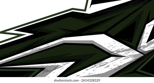 Car decal design vector. Graphic abstract stripe racing background kit designs for wrap vehicle, race car, rally, adventure and livery