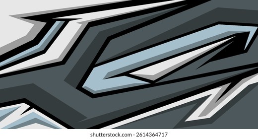 Car decal design vector. Graphic abstract stripe racing background kit designs for wrap vehicle, race car, rally, adventure and livery