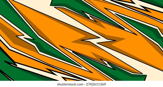 Autoaufkleber-Design-Vektor. Grafische abstrakte Streifen Rennen Hintergrund Kit Designs für Wrap Fahrzeug, Rennwagen, Rallye, Abenteuer und Livree