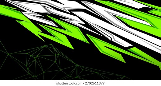 Autoaufkleber-Design-Vektor. Grafische abstrakte Streifen Rennen Hintergrund Kit Designs für Wrap Fahrzeug, Rennwagen, Rallye, Abenteuer und Livree