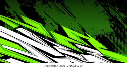 Car decal design vector. Graphic abstract stripe racing background kit designs for wrap vehicle, race car, rally, adventure and livery