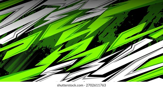 Autoaufkleber-Design-Vektor. Grafische abstrakte Streifen Rennen Hintergrund Kit Designs für Wrap Fahrzeug, Rennwagen, Rallye, Abenteuer und Livree