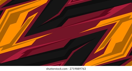 Autoaufkleber-Design-Vektor. Grafische abstrakte Streifen Rennen Hintergrund Kit Designs für Wrap Fahrzeug, Rennwagen, Rallye, Abenteuer und Livree