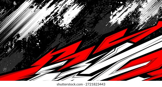 Autoaufkleber-Design-Vektor. Grafische abstrakte Streifen Rennen Hintergrund Kit Designs für Wrap Fahrzeug, Rennwagen, Rallye, Abenteuer und Livree