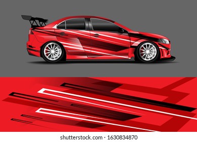 car decal design vector kit. abstract background graphics
