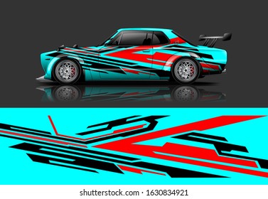 car decal design vector kit. abstract background graphics