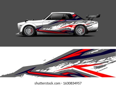 car decal design vector kit. abstract background graphics