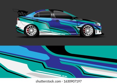 car decal design vector kit. abstract background graphics for vehicle advertisement and vinyl wrap