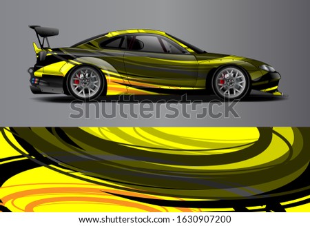 car decal design vector kit. abstract background graphics for vehicle advertisement and vinyl wrap