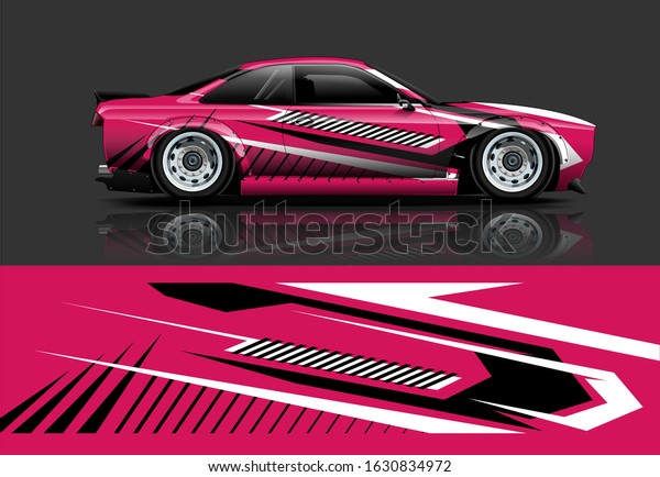 car\
decal design vector kit. abstract background\
graphics