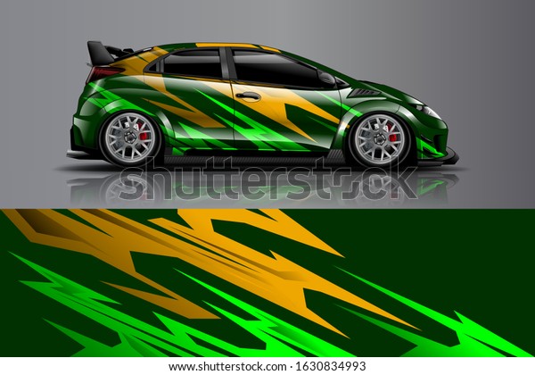 car\
decal design vector kit. abstract background\
graphics