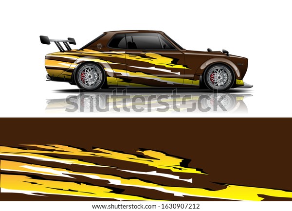 car decal design vector kit.\
abstract background graphics for vehicle advertisement and vinyl\
wrap