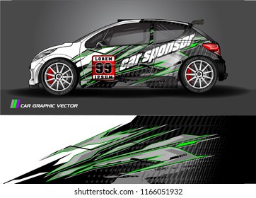 Car decal design vector. modern abstract stripe background for vehicles vinyl wrap 