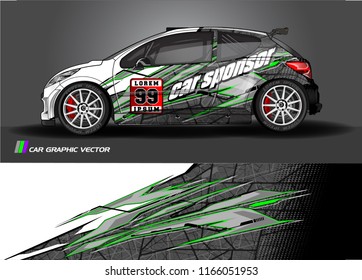 Car decal design vector. modern abstract stripe background for vehicles vinyl wrap 