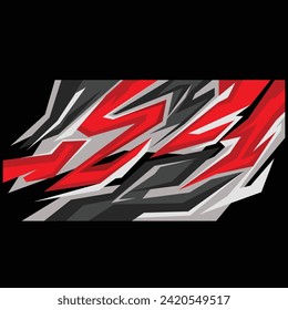 car decal design vector. racing car decals