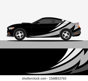 Car decal design vector. Rally wrap vector designs. abstract livery for vehicle vinyl branding background