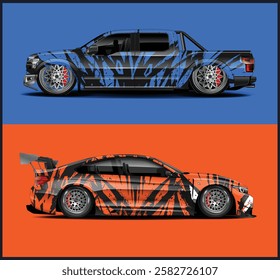 car decal design vector vehicle advertisement and graphics