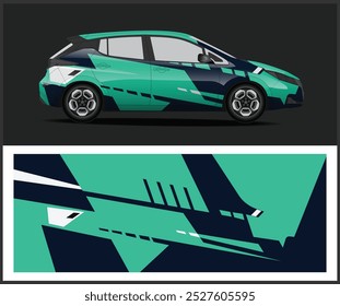 Car Decal Design with vector car wrap design