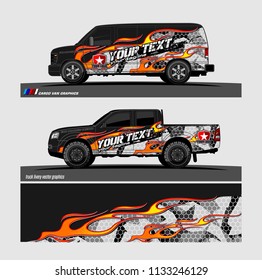 car decal designs. abstract vector background for vehicle vinyl branding