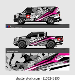 car decal designs. abstract vector background for vehicle vinyl branding