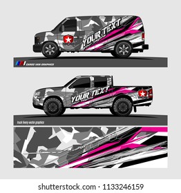 car decal designs. abstract vector background for vehicle vinyl branding